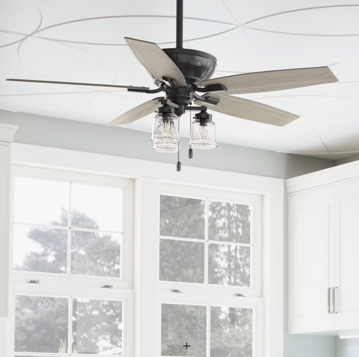 Hunter Fan Charlotte 52" Indoor Pull Chain Ceiling Fan 10.5W LED