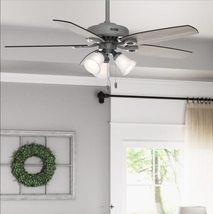 Hunter Fan Builder Plus 52" Pull Chain Ceiling Fan with 21W LED