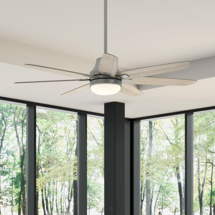 Hunter Fan Wilder 60" Indoor DC Ceiling Fan with 18W LED and Wall Control