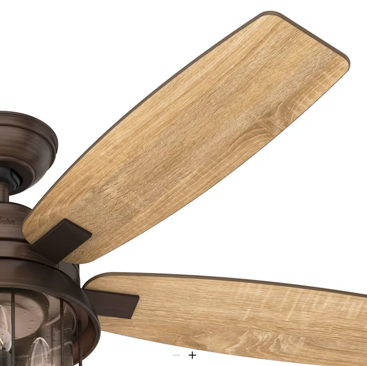 Hunter Fan Coral Bay 52" Indoor/Outdoor Ceiling Fan with 10W LED and Remote