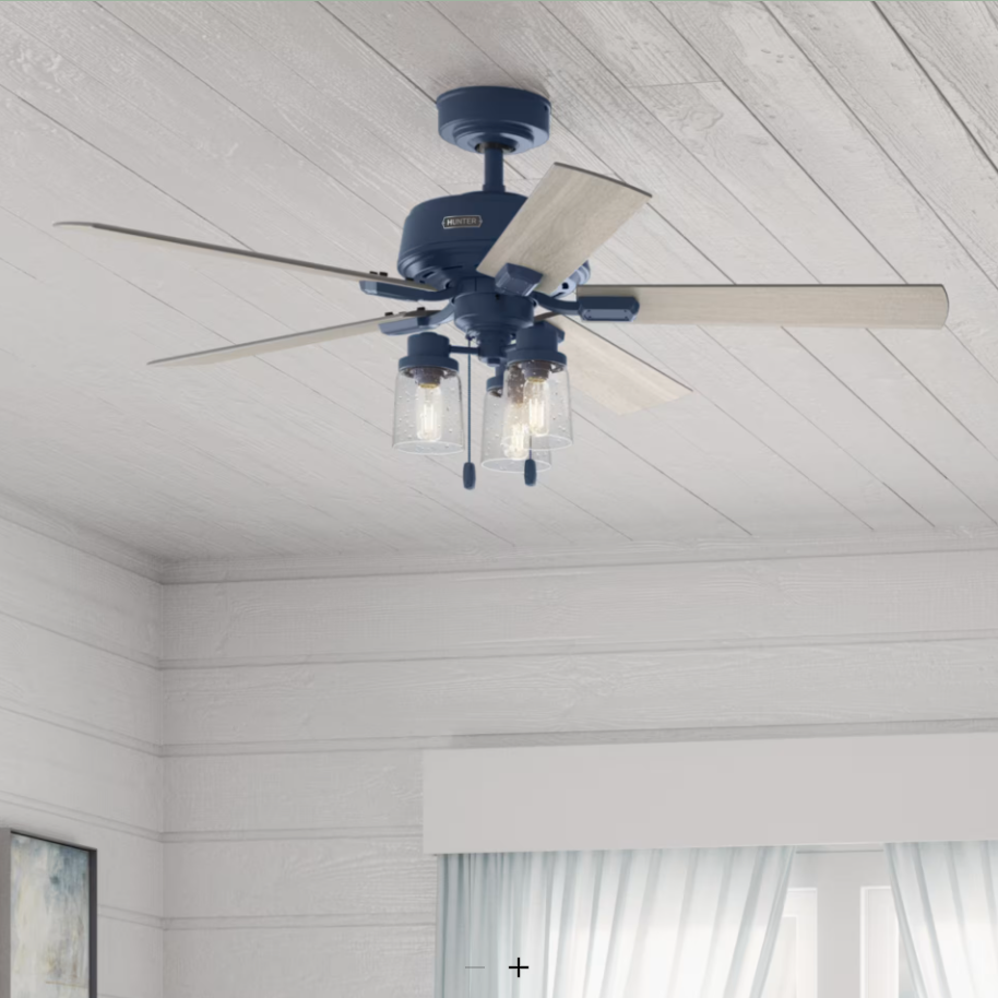 Hunter Fan Hartland Pull Chain Ceiling Fan with 10W LED