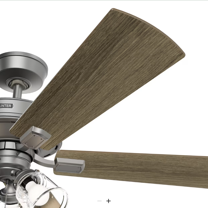 Hunter Fan Crestfield 52" Pull Chain Ceiling Fan with 21W LED