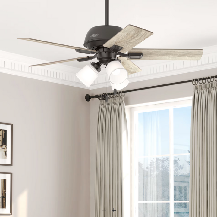 Hunter Fan Crystal Peak 44" Pull Chain Ceiling Fan with 21W LED