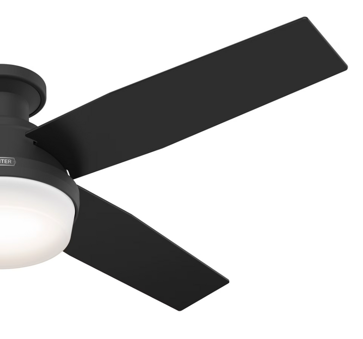 Hunter Fan Dempsey 52" Flushmount Ceiling Fan with 18W LED and Remote