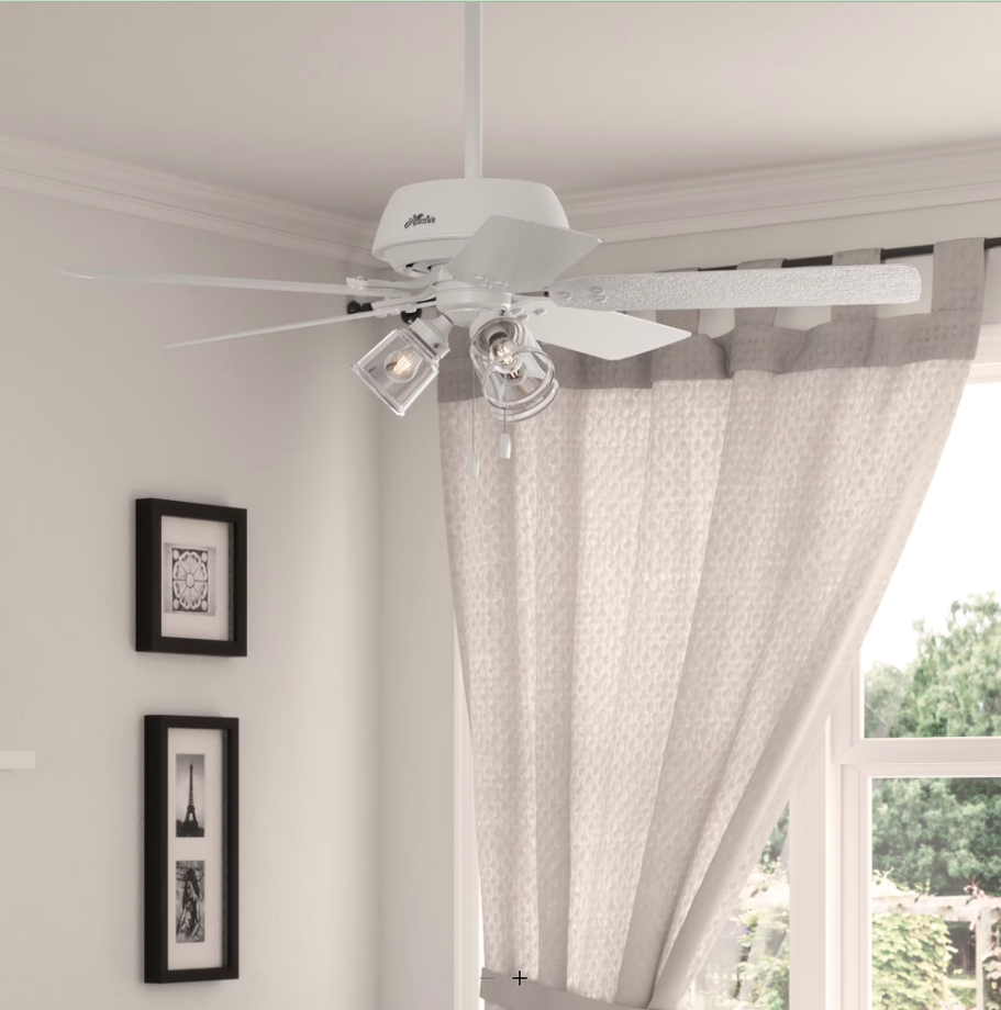 Hunter Fan River Ridge 52" Indoor/Outdoor Pull Chain Ceiling Fan with 14W