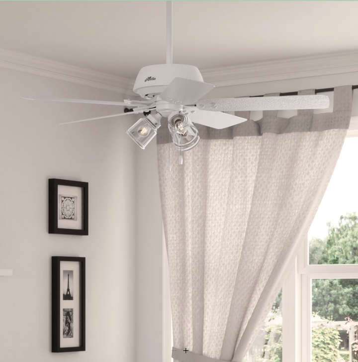 Hunter Fan River Ridge 52" Indoor/Outdoor Pull Chain Ceiling Fan with 14W