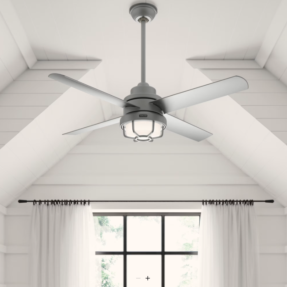 Hunter Fan Searow 54" Outdoor Ceiling Fan with 18W LED and Wall Control