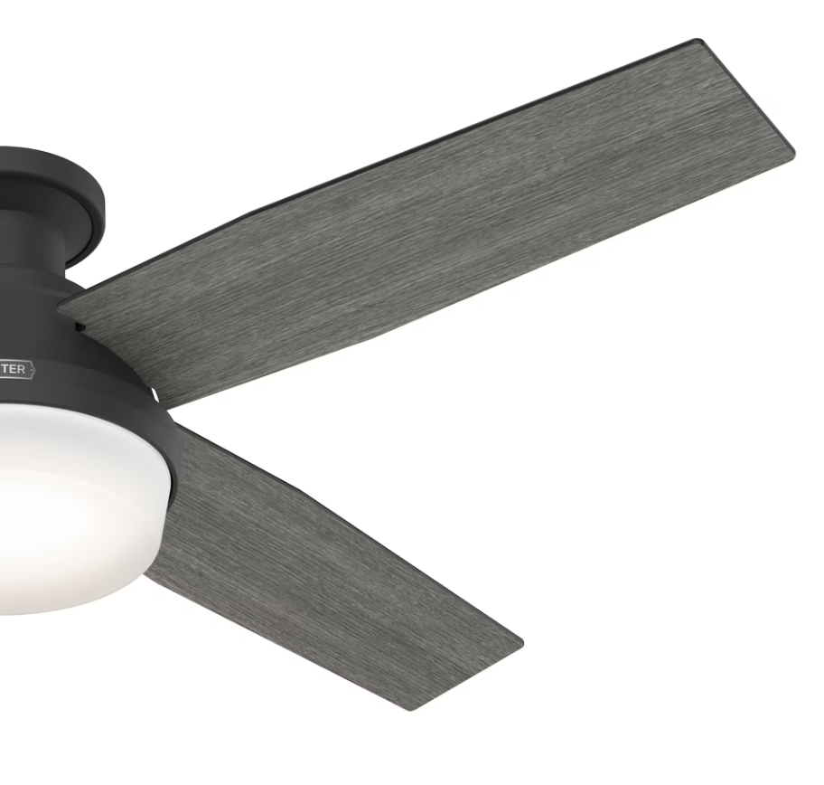 Hunter Fan Dempsey 52" Flushmount Ceiling Fan with 18W LED and Remote