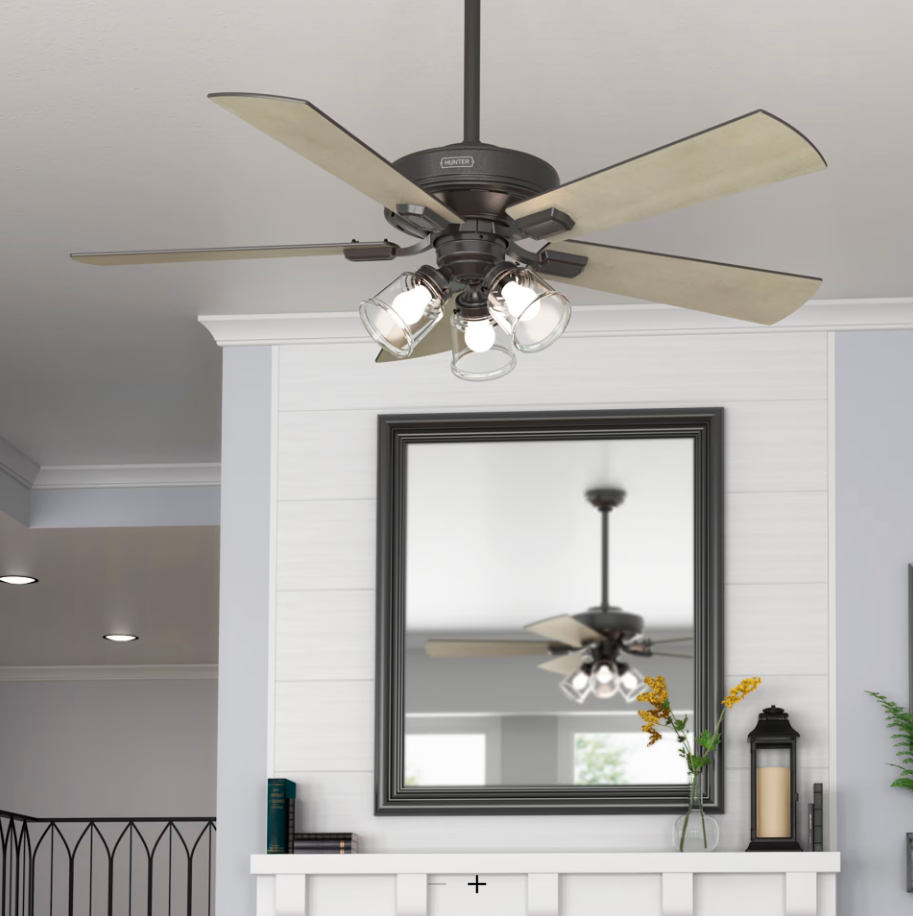 Hunter Fan Crestfield 52" Ceiling Fan with 21W LED and Remote