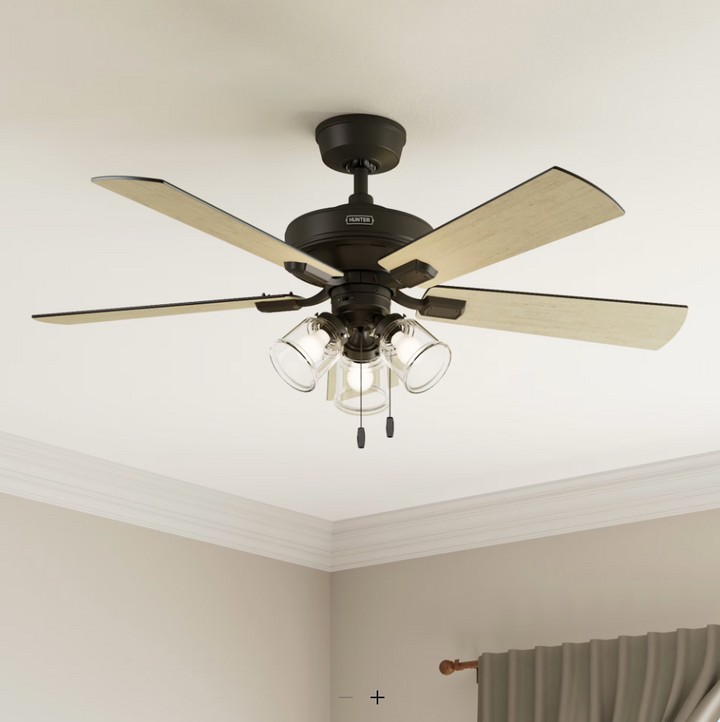 Hunter Fan Crestfield 52" Pull Chain Ceiling Fan with 21W LED