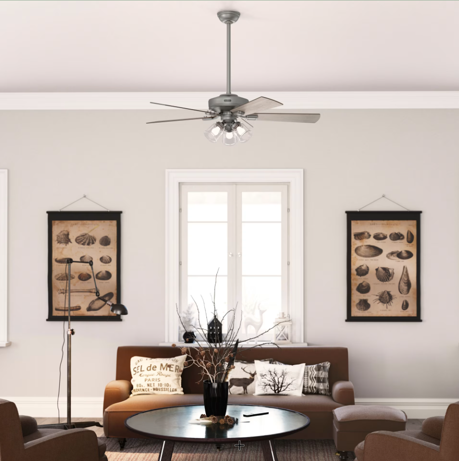 Hunter Fan Crestfield 52" Ceiling Fan with 21W LED and Remote