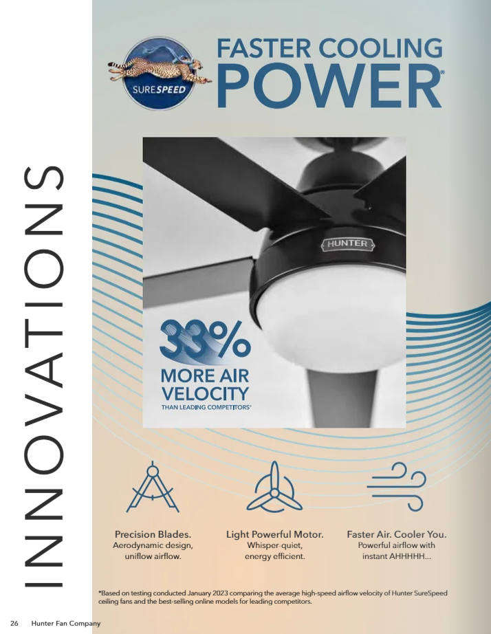 Hunter Fan Presto Indoor Ceiling Fan with Wall Control