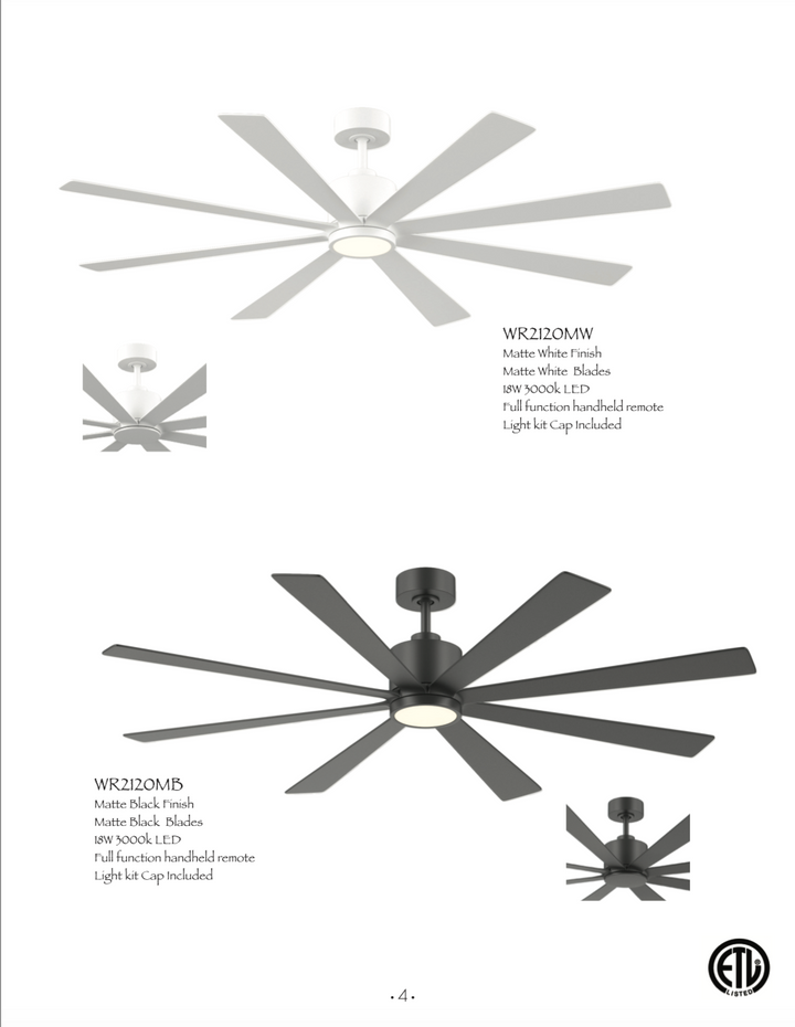 Wind River Richland 65" Smart Indoor/Outdoor DC 18W LED Ceiling Fan