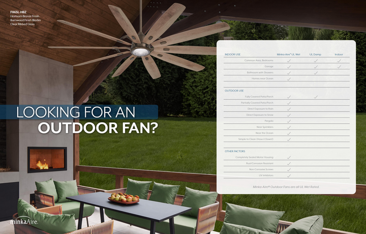 Minka Aire Deco 65" Smart Outdoor DC CCT Ceiling Fan with 24W LED Light and Remote Control