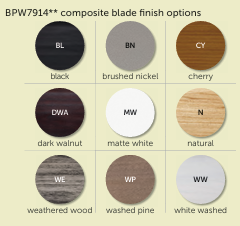 Select Composite Blade Finish (72" Fan)