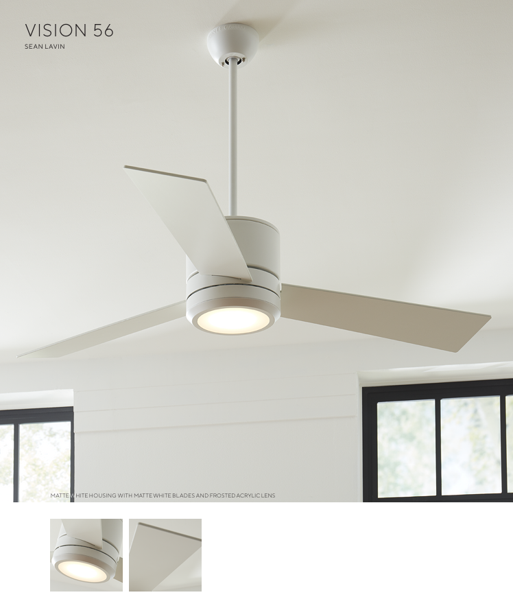 Generation Lighting Vision 56'' Indoor/Outdoor Ceiling Fan with 20W LED and Wall Control