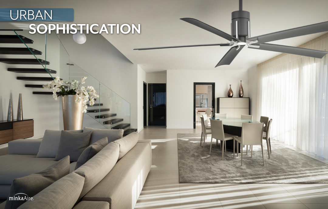 Minka Aire Clean 60" DC Ceiling Fan with 10W LED Light and Remote Control