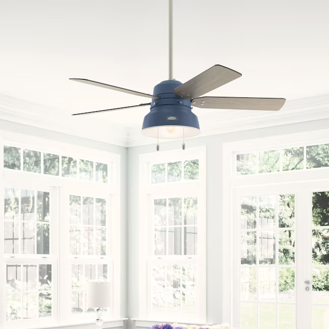 Hunter Fan Mill Valley 52" Indoor/Outdoor Pull Chain Ceiling Fan with 5W LED