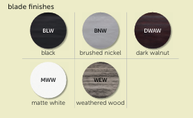 Select Blade Finish (72" Fan)