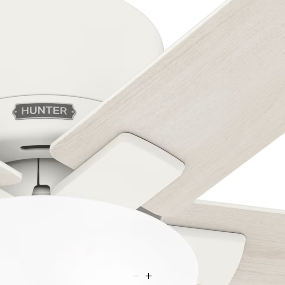 Hunter Fan Fitzgerald 44" Flushmount Pull Chain Ceiling Fan with 20W LED