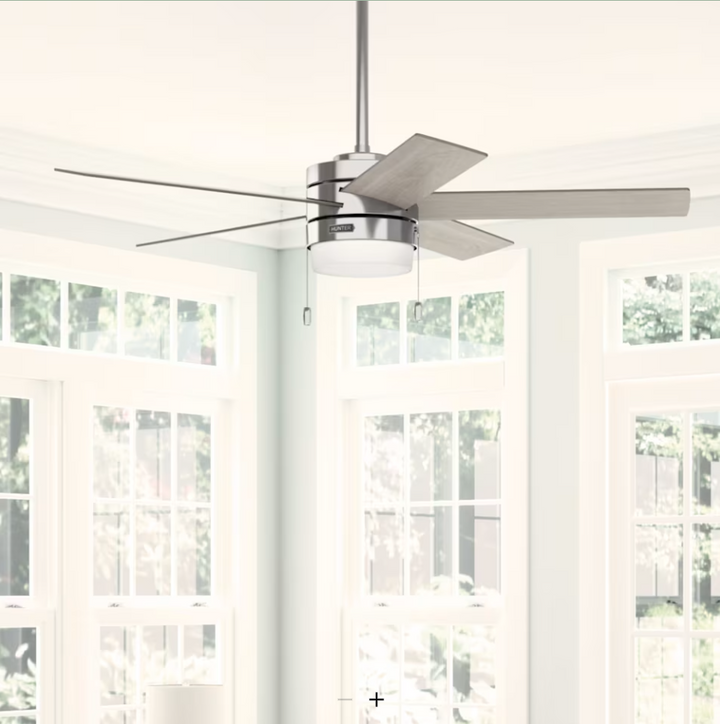 Hunter Fan Claudette 52" Pull Chain Ceiling Fan with 14W LED