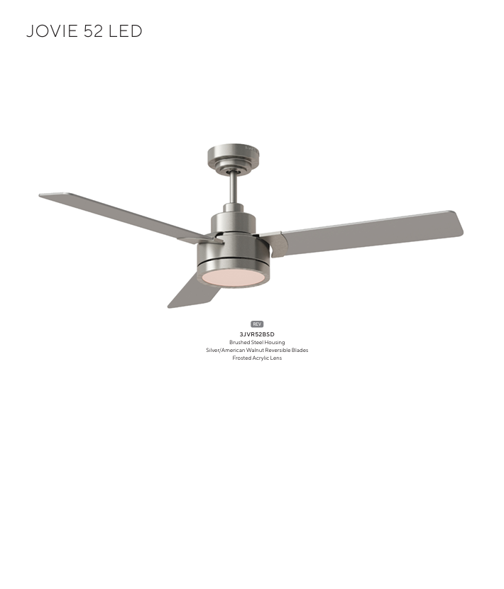 Generation Lighting Jovie Indoor/Outdoor LED Ceiling Fan with 18W LED Light and Wall Control