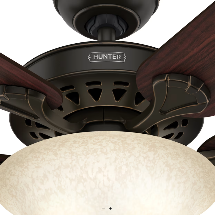 Hunter Fan Waldon 52" Indoor Pull Chain Ceiling Fan with 18W LED