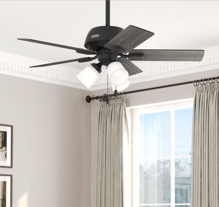 Hunter Fan Crystal Peak 44" Pull Chain Ceiling Fan with 21W LED