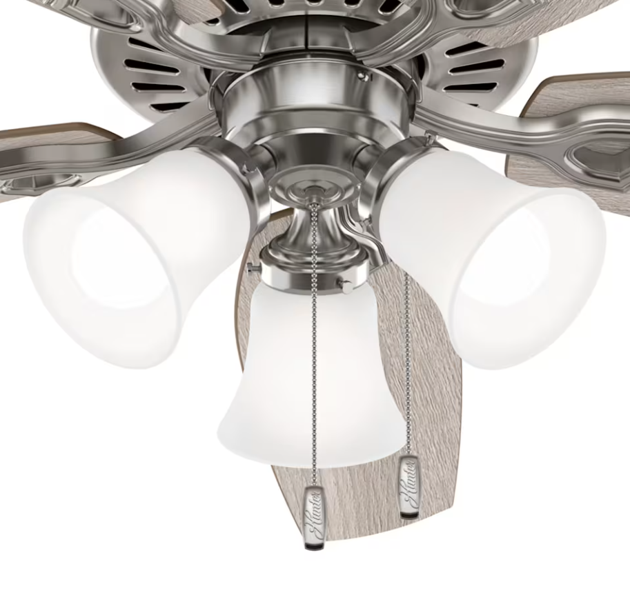 Hunter Fan Builder Plus 52" Pull Chain DC Ceiling Fan with 21W LED