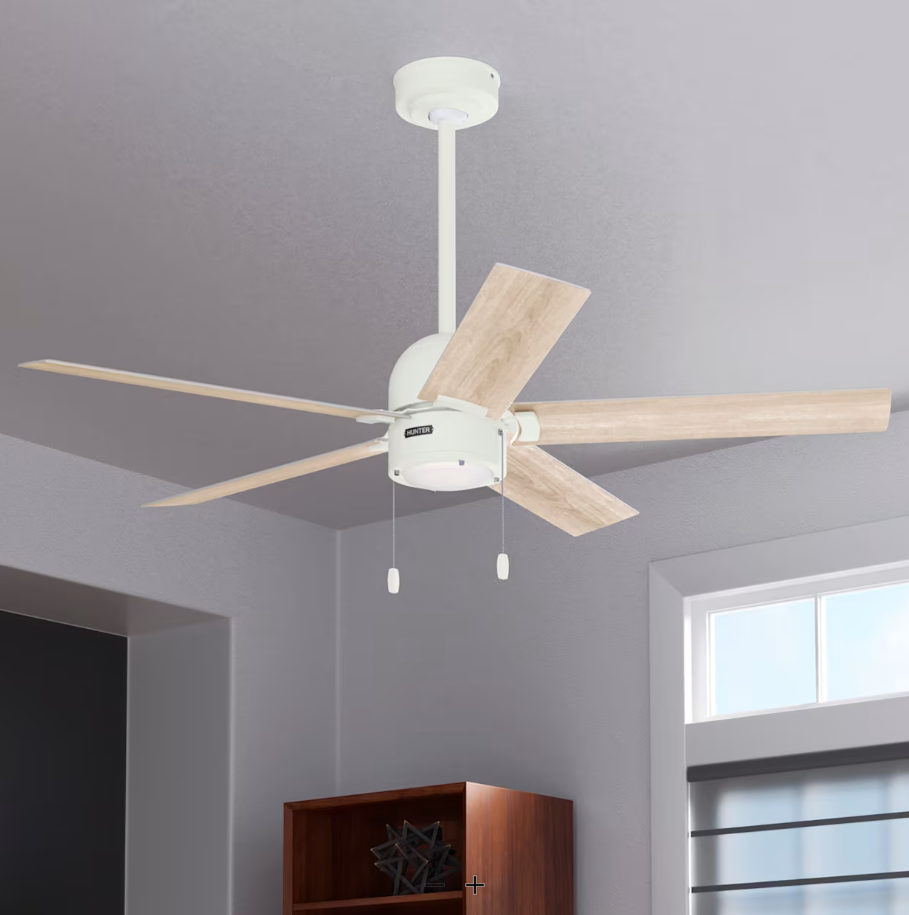 Hunter Fan Erling Pull Chain Ceiling Fan with 18W LED