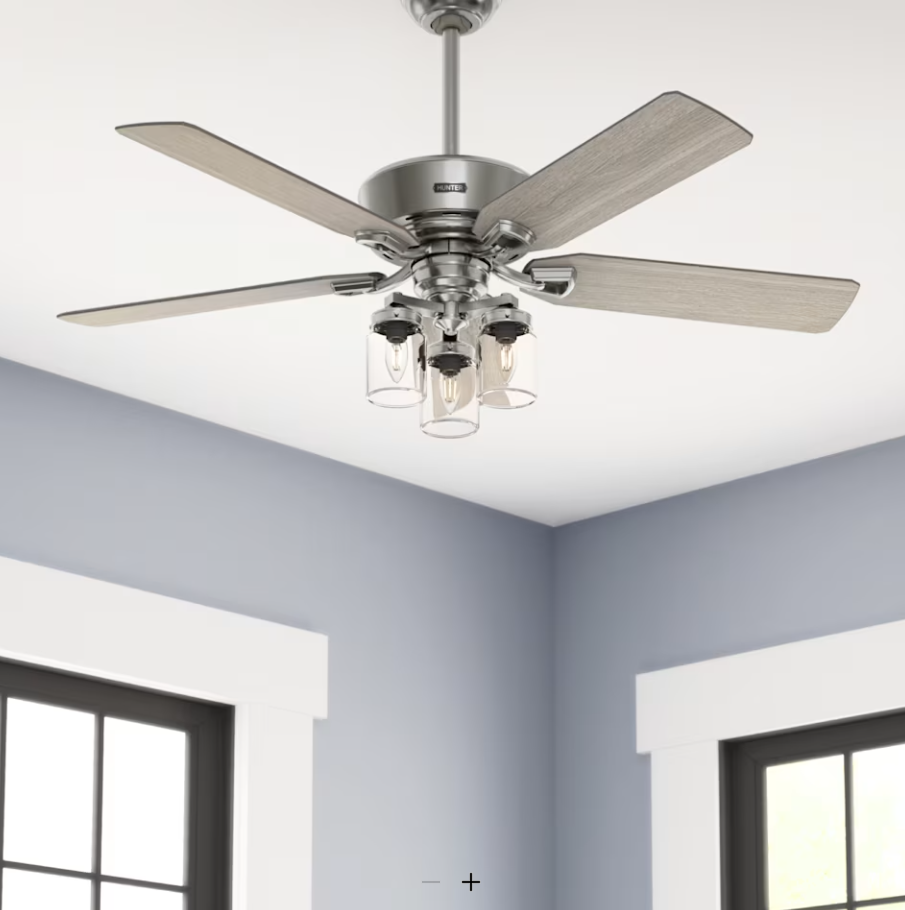 Hunter Fan Devon Park 52" Ceiling Fan with 10W LED and Remote