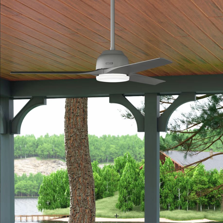 Hunter Fan Gallegos 52" Outdoor Ceiling Fan with Wall Control and 18W LED