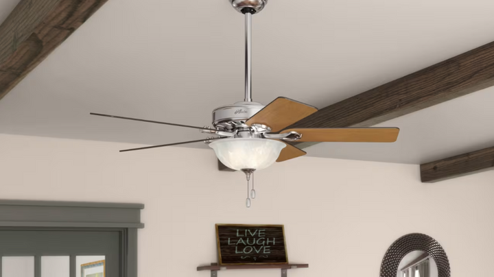 Hunter Fan Pro's Best 52" Pull Chain Ceiling Fan with 18W LED