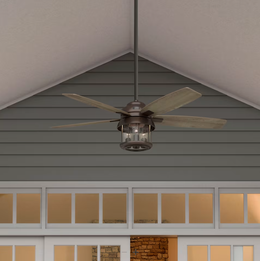 Hunter Fan Coral Bay 52" Indoor/Outdoor Ceiling Fan with 10W LED and Remote