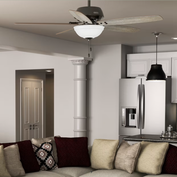 Hunter Fan Reveille 60"  Indoor Pull Chain Ceiling Fan with 27W LED