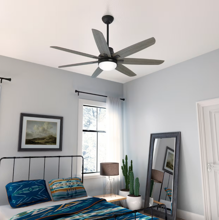 Hunter Fan Wilder 60" Indoor DC Ceiling Fan with 18W LED and Wall Control