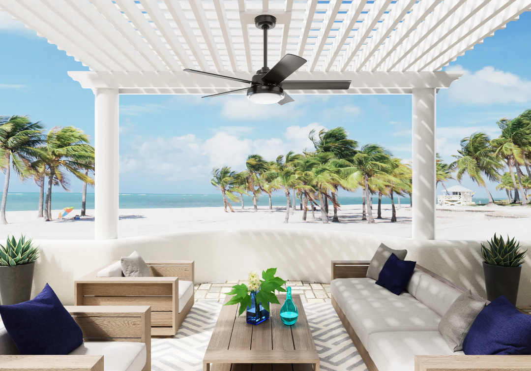 Hunter Fan Seawall 52" Outdoor Ceiling Fan with 20W LED with Wall Control