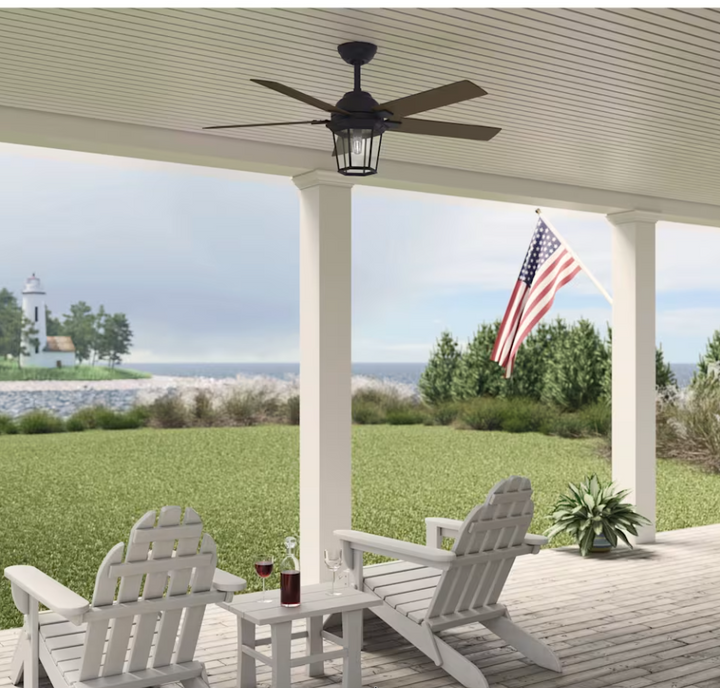 Hunter Fan Candle Bay 52" Indoor/Outdoor Ceiling Fan with LED and Remote