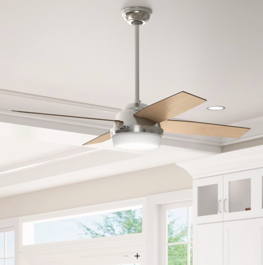 Hunter Fan Dempsey Indoor Ceiling Fan with 18W LED and Remote