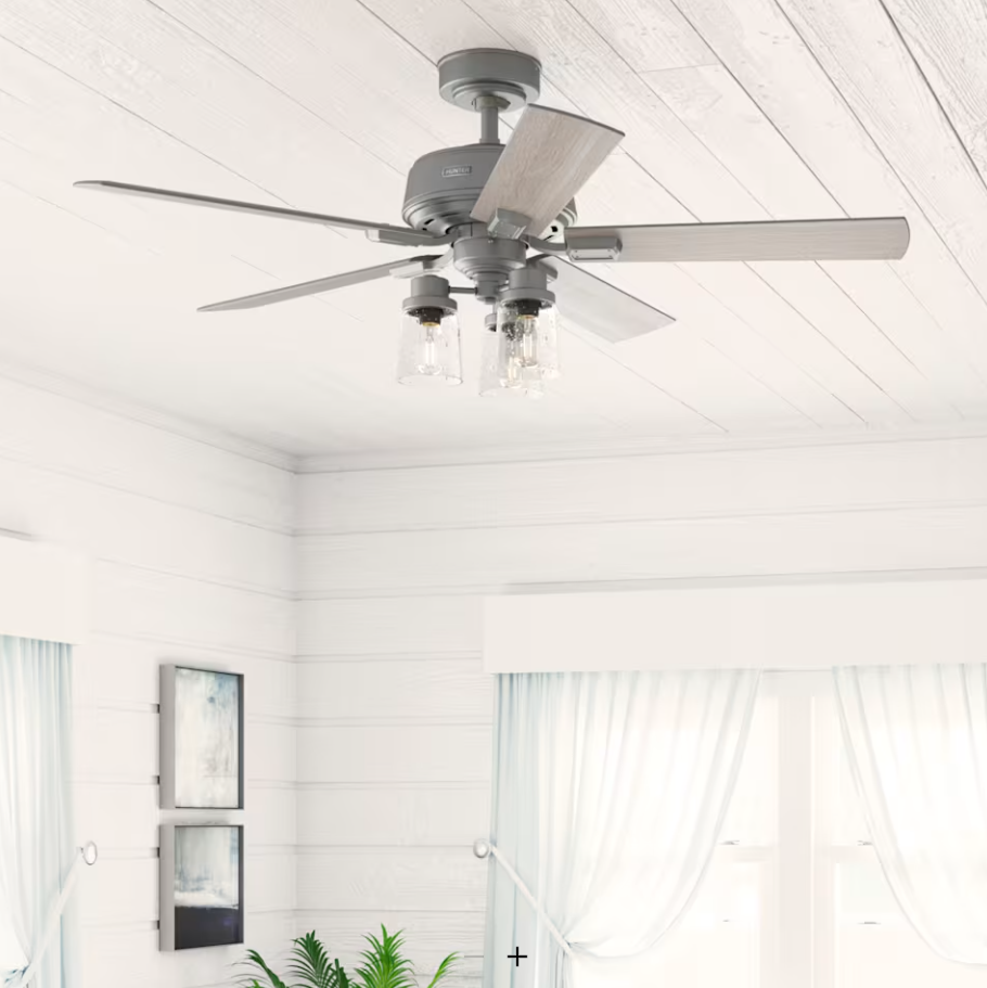 Hunter Fan Hartland 52" Ceiling Fan with 10W LED and Remote