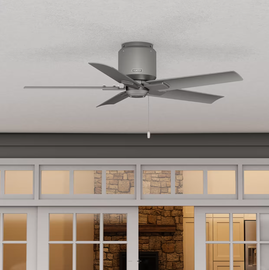 Hunter Fan Terrace Cove 44" Flushmount Outdoor Pull Chain Ceiling Fan