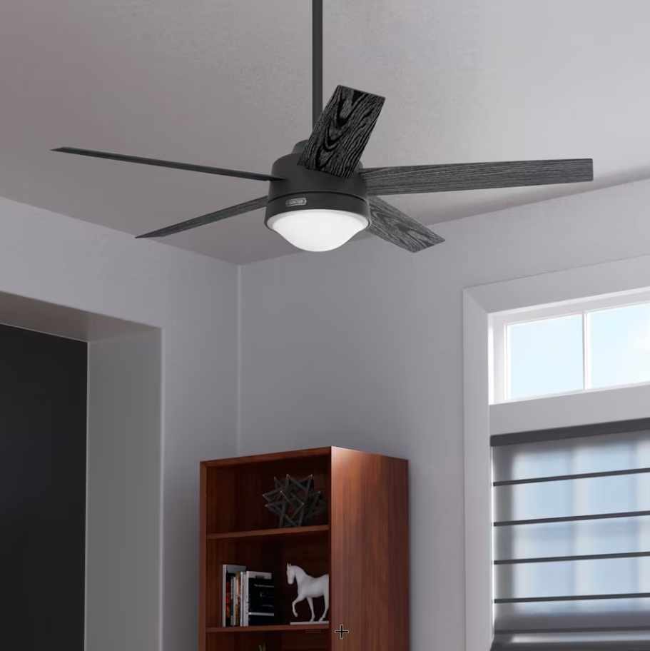 Hunter Fan Lykke 52" Indoor Ceiling Fan with 18W LED and Remote