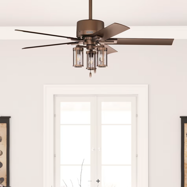 Hunter Fan Lawndale 52" Outdoor Pull Chain Ceiling Fan with 14W LED