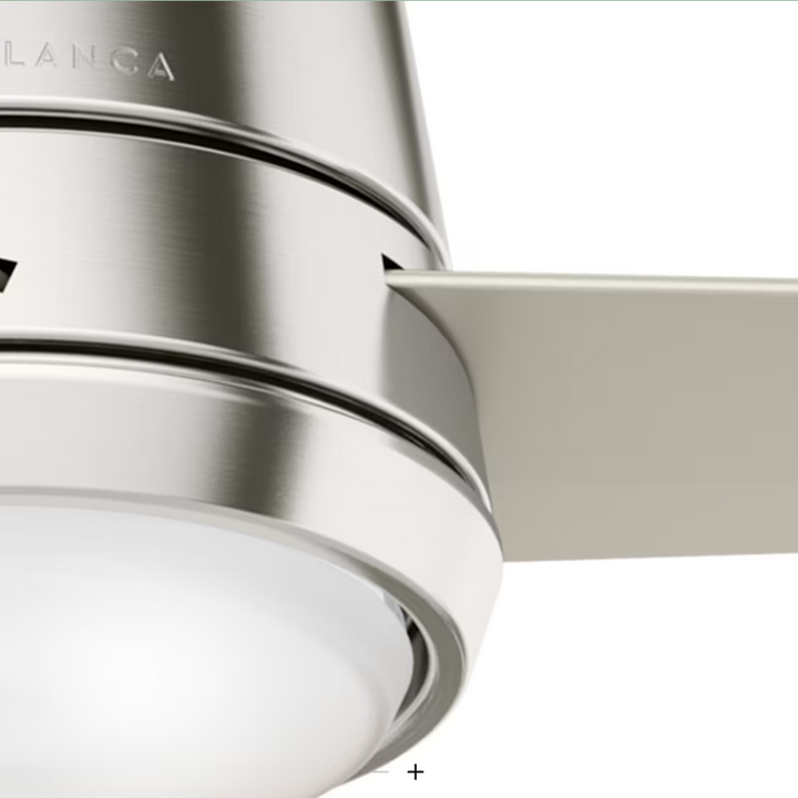 Casablanca Commodus Indoor Flushmount Ceiling Fan with 24W LED and Wall Control