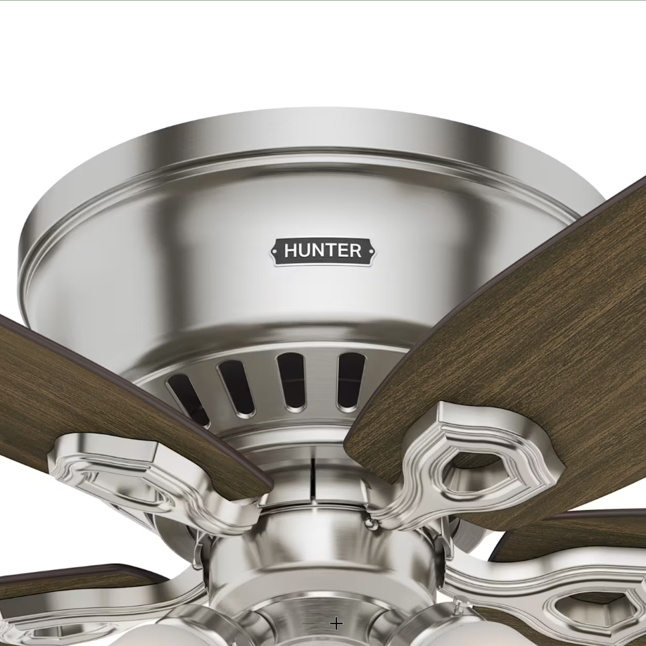 Hunter Fan Builder Flushmount Pull Chain Ceiling Fan with 27W LED