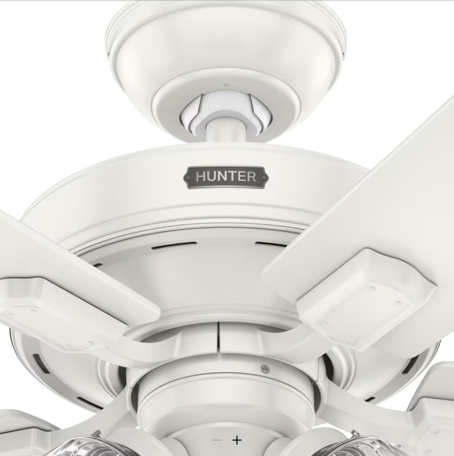 Hunter Fan Crestfield 52" Ceiling Fan with 21W LED and Remote