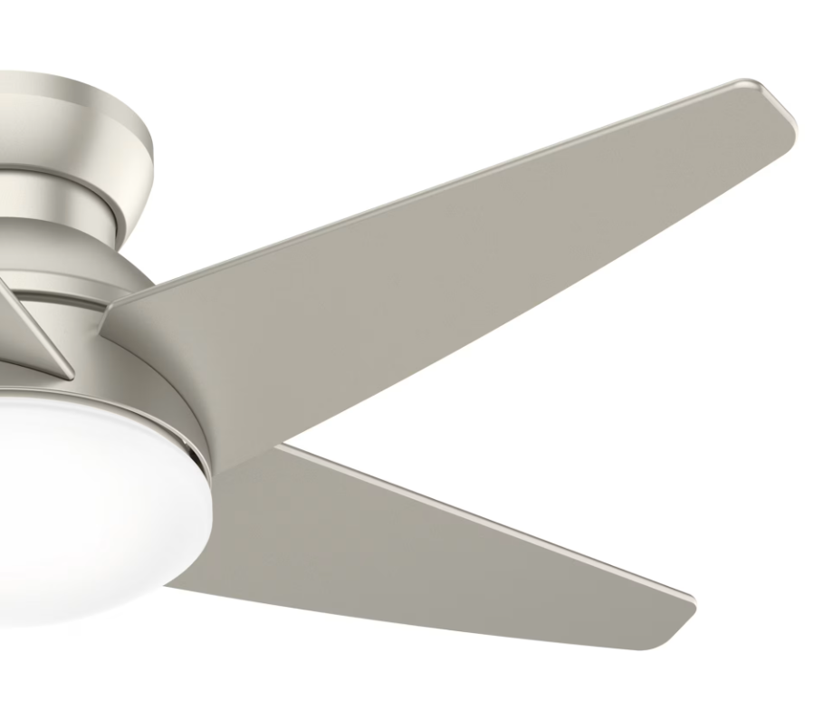 Casablanca Isotope 44" Indoor Flushmoutn Ceiling Fan with 18W LED and Wall Control