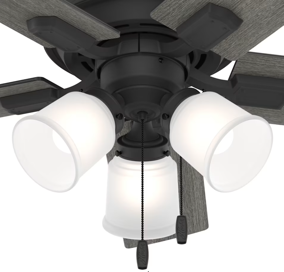 Hunter Fan Crystal Peak 44" Pull Chain Ceiling Fan with 21W LED