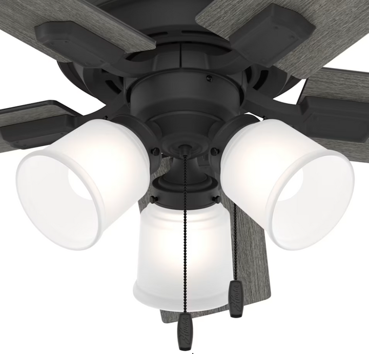 Hunter Fan Crystal Peak 44" Pull Chain Ceiling Fan with 21W LED