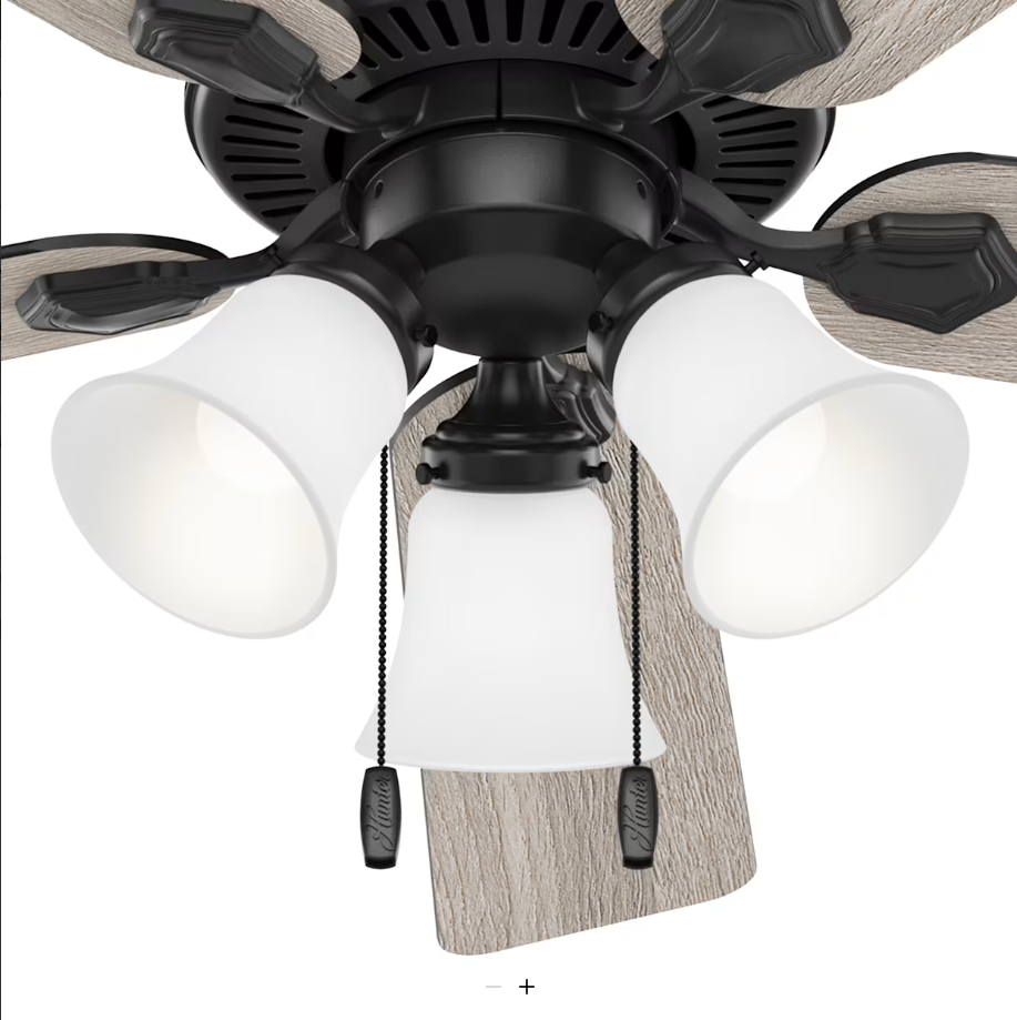 Hunter Fan Swanson 52" Indoor Pull Chain Ceiling Fan with 3 lights 19.5W LED